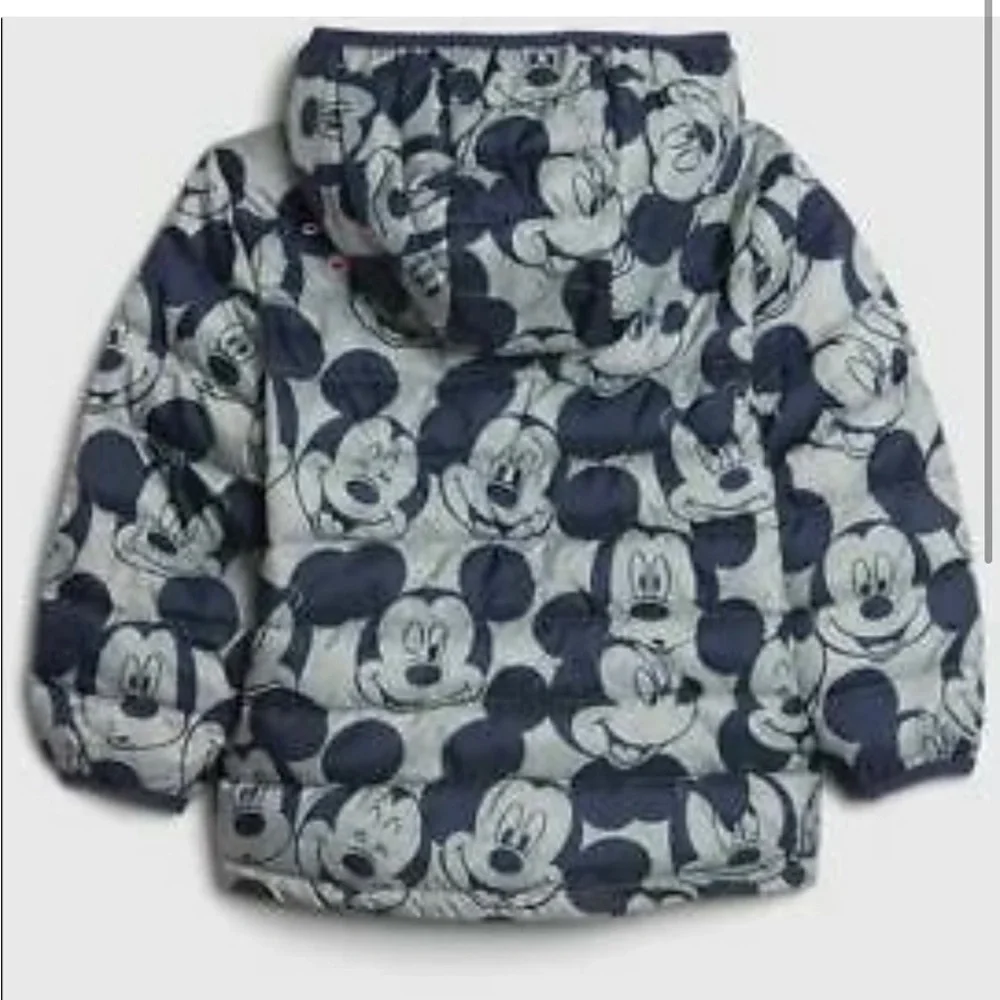 Gap Disney Mickey Mouse Cold Control Puffer Coat 2 years primaloft